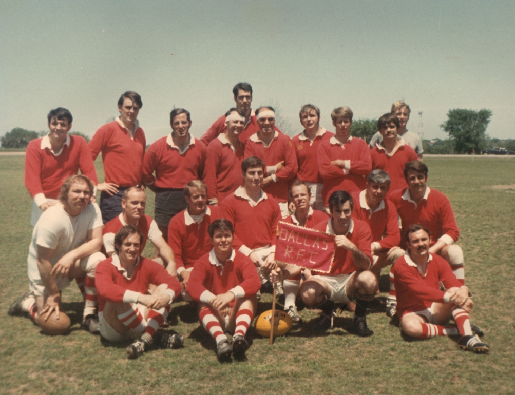 Dallas Rugby throwback group photo